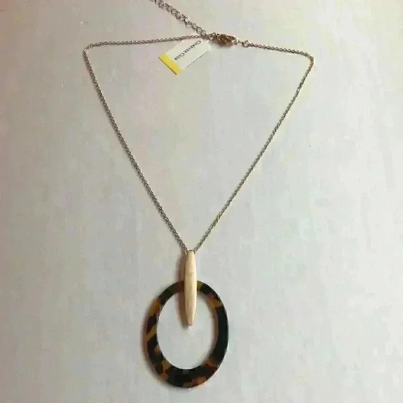 CharterClub new Tortoise Pendant Necklace - Picture 7 of 8